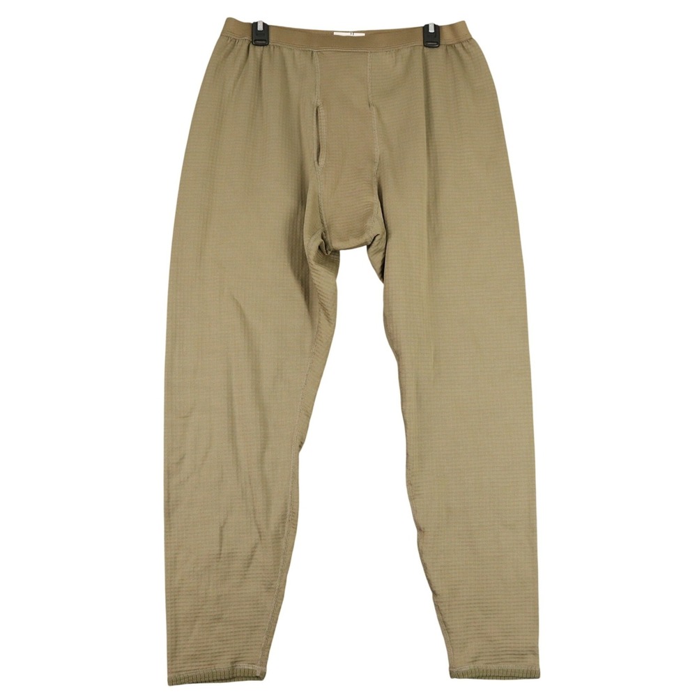 USGI ECWCS Gen III Level 2 Polartec Grid Fleece Thermal Base Layer Pant L Coyote